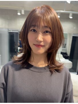 リノ 吉祥寺(Lino kichijoji) ミディアムくびれハッシュレイヤー吉祥寺