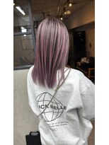 サニー 渋谷(SUNNY)&nbsp;ピンクバレイヤージュ、レイヤーカット、ケアブリーチ、