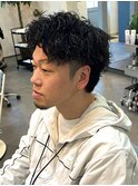 パーマ取れやすい方の細かめツイストスパイラルパーマ