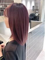 ジェコ ブラン(gecko. brun) カシスベリー/流し前髪/韓国ヘア/モテ髪 #武蔵小山美容室