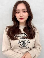 アッシュ 茗荷谷店(Ash)&nbsp;艶ブラウンの韓国風ロングレイヤー