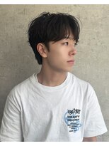 エイル 北堀江(Eir) シャドウパーマスタイル 韓国メンズヘア 韓国パーマ