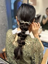 アピッシュ ギンザ(apish ginza)&nbsp;浅子小百合/結婚式におすすめあみおろしアレンジ