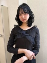 バランス ハレまち通り岡山駅前店(balance.)&nbsp;ミディアムレイヤー×ブルーブラック