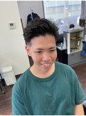 ベリーショート/フェードカット/シャドウパーマ/20代/今出川/