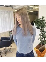 チェレ ブラン 堺東店(Chere brun) ラベンダーグレージュ×髪質改善ストレート×くすみカラー
