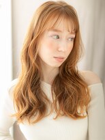 カバーヘア ブリス 戸田公園西口店(COVER HAIR bliss)&nbsp;ミルクティーブロンド毛先パーマ金髪フェミニンロング20代30代X