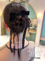 ピクチャー(PICTURE) ヘアアレンジ/韓国ヘア/カチモリ/三つ編み/結婚式
