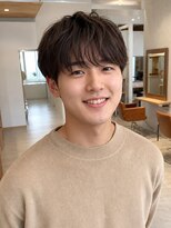 ローム(Rome)&nbsp;メンズマッシュ韓国マッシュマッシュショート毛流れパーマ