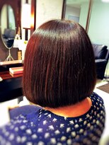 キャン 温品店(CAN)&nbsp;【CAN]】　マットブラウン×内巻き系ミディアムボブ