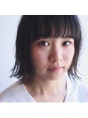 透け感たっぷりのボブ