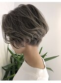 ☆外国人風バレイヤージュカラーxプラチナグレージュ☆