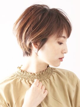 ロビー 表参道(ROBBY) ゆるふわナチュラルショートボブ／マロンベージュ／30代40代