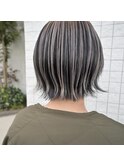 コントラストカラー/切りっぱなしショート
