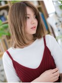 ★インナーカラーアシンメトリー小顔ミニボブ20代30代40代★8