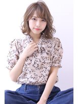 オーロ 緑地公園店(ORO)&nbsp;ことりベージュ毛先パーマ大人かわいい小顔フレンチボブ大人ボブ