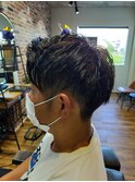 一周ツーブロアップバンク