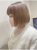 イメチェン似合わせカット☆ワンカールミニボブシアーカラー前髪