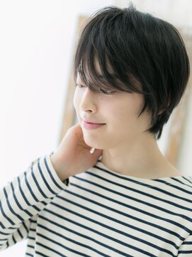 ハンサム クラシック 越谷店(Classic) 長め前髪で好感度◎抜け感サイドパートショートE越谷