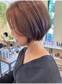30代40代 大人ふんわりエアリーレイヤーショート ベージュ