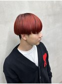 尾崎指名/ブリーチカラー　レッド