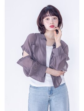 ブリング バイ スノードロップ 吉祥寺(BRING by Snowdrop) 黒髪/グレーベージュ/レイヤーロング/前髪パーマ/吉祥寺