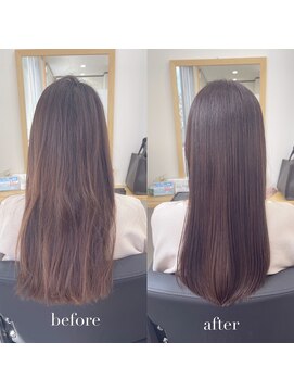 リアン 四条大宮店(Lien) 艶カラー+髪質改善トリートメント（白髪染め、グレイカラー可）