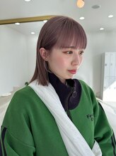 【柔らかく透けるハイトーンカラー】stylist momo