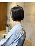 艶髪切りっぱなしボブ ショート/パーマ/神戸/三宮/元町/縮毛矯正