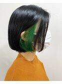 イヤリングカラーグリーン
