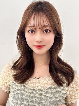 ラフィス ヘアー グランド 金山店(La fith hair grand) 【La fith】ショコラベージュ×シースルーバング