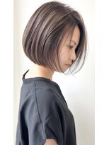 ゴカン バイ ジル ブラン 名古屋(Gokan by JIL BLAN)&nbsp;ハイライトバレイヤージュダブルカラーショートカット30代40代