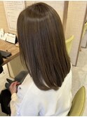 【イルミナカラー】透け感たっぷりブラウンアッシュカラー