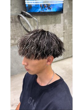 ドットトウキョウ 横浜店(dot.tokyo) 縦落ちツイスパ×メッシュhighlight