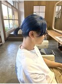 マンバンヘア×スカイブルー