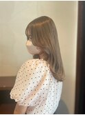 くびれヘア/アプリコットオレンジ/夏のヘアアレンジ/宜野湾