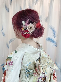 ドレッシングルームディア(Dressing room DEAR)の写真/成人式・訪問着のご予約受付中！着付けもヘアも、プロの技術で長時間でも美しい仕上がりが続きます