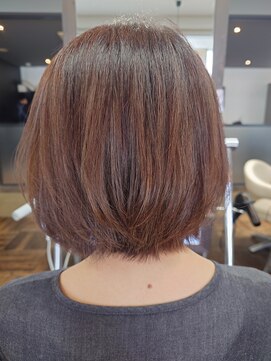 アヴァンス 北花田店(AVANCE) レイヤーボブ×オレンジブラウン