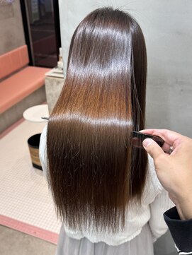 ロンドポレール 北千住(Lond polaire) 暗めカラー/レイヤーカット/マロンベージュ/くすみベージュ/