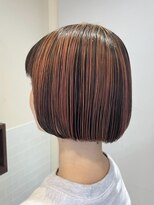 クラップス 横須賀中央店(CLAPS) 横須賀白髪染め白髪ぼかしハイライトショートボブレイヤーカット