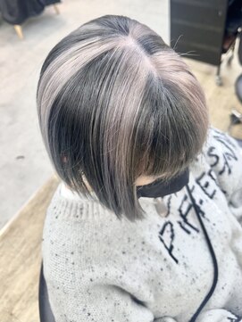 ロンドシエル 横浜(Lond ciel) オリーブグレー/レイヤーカット/黒髪/マロンベージュ/横浜