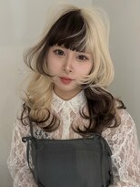 イェッカ パビル(YECCA pabil)&nbsp;ブロンドとブラウンのデザインカラー(ブリーチ2回～)