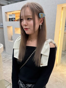 アロ 大阪梅田(alo) 【momoa】ハイトーンミルクティー《ブリーチ/大阪梅田》