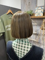 ウッドストック(Wood Stock)&nbsp;マットグレージュお洒落ボブ♪