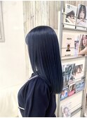 夏カラー　ネイビー　ブルー