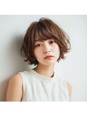 ミルクブラウン/ダークパープル/ナチュラルショート/夏/上尾