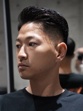 メッツ 原宿(METS) MEN'S/サイドパート×ミドルフェード/ビジネスヘア