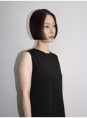 切りっぱなしボブ ミニボブ ワンレングスボブ 前髪なしボブ