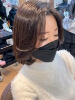 hyon myon/RISEbyREVO 綾瀬店【ヒョンミョン】&nbsp;ハッシュカット/デザインカラー/グレージュ[綾瀬駅/韓国ヘア]