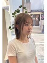 トレ(tre.)&nbsp;重め前髪ニュアンスウルフミディ